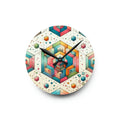 Geometric Abstract Colorful Acrylic Wall Clock - DipaliZ