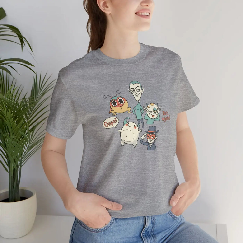 Pastel Creature Doodle Tee - Chaos Style Design - DipaliZ