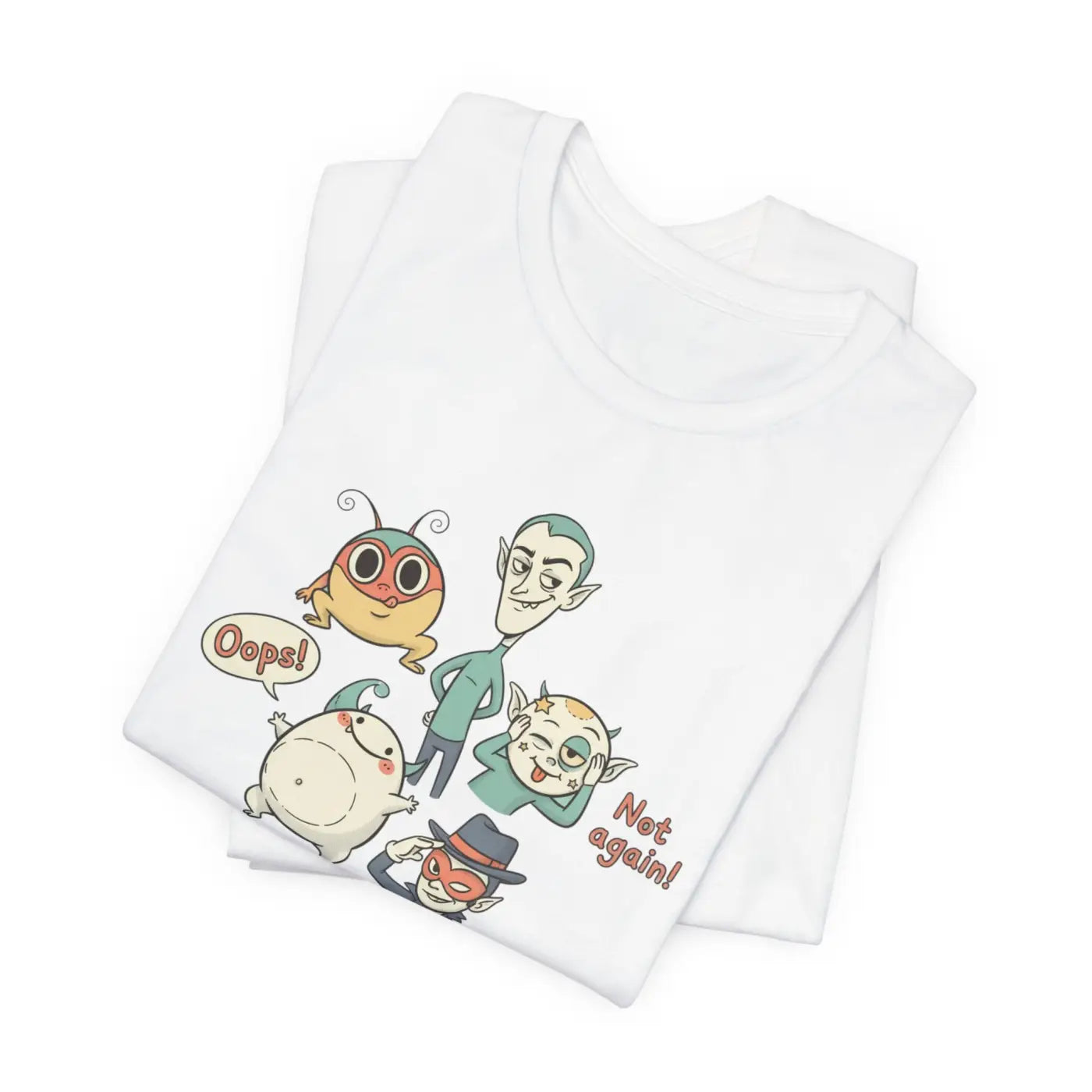 Pastel Creature Doodle Tee - Chaos Style Design - DipaliZ