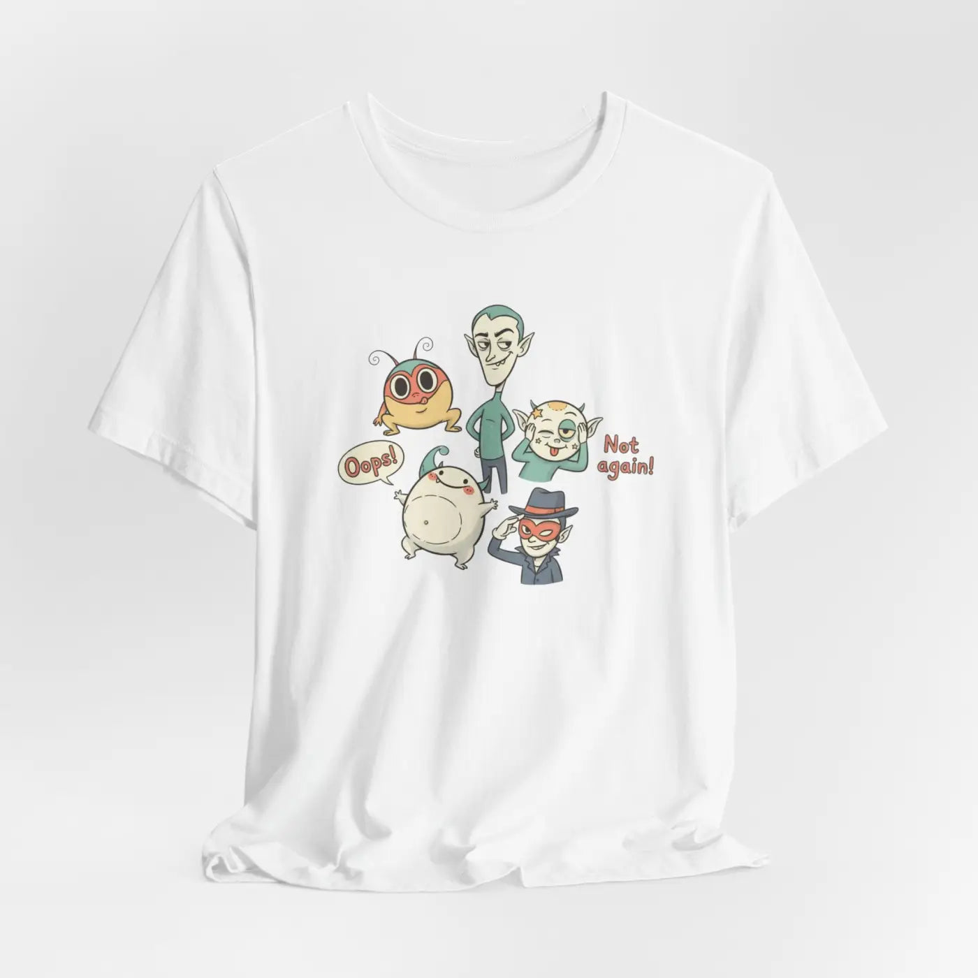 Pastel Creature Doodle Tee - Chaos Style Design - DipaliZ