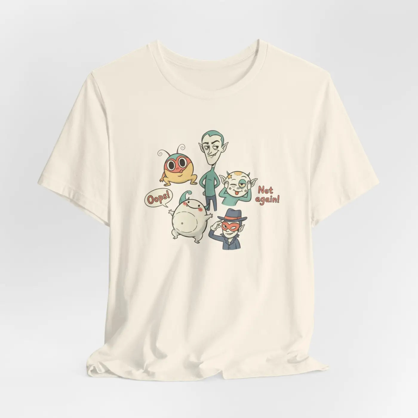 Pastel Creature Doodle Tee - Chaos Style Design - DipaliZ