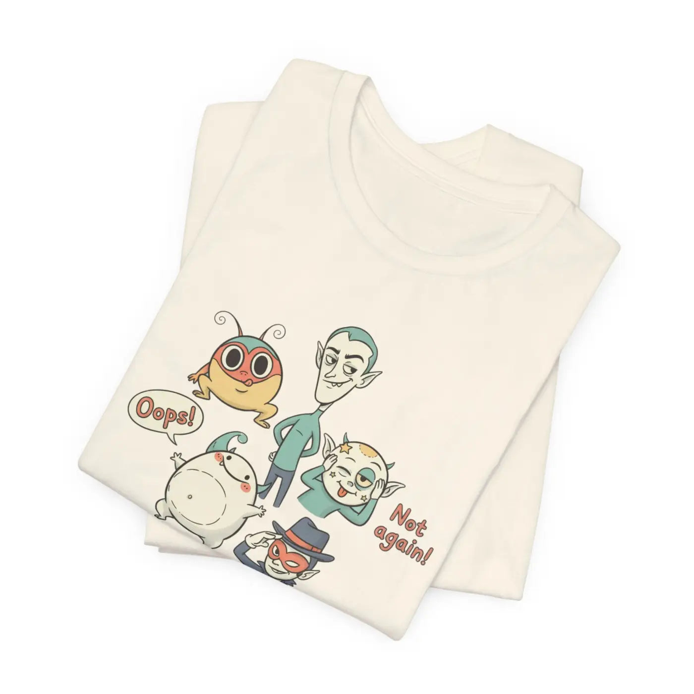 Pastel Creature Doodle Tee - Chaos Style Design - DipaliZ