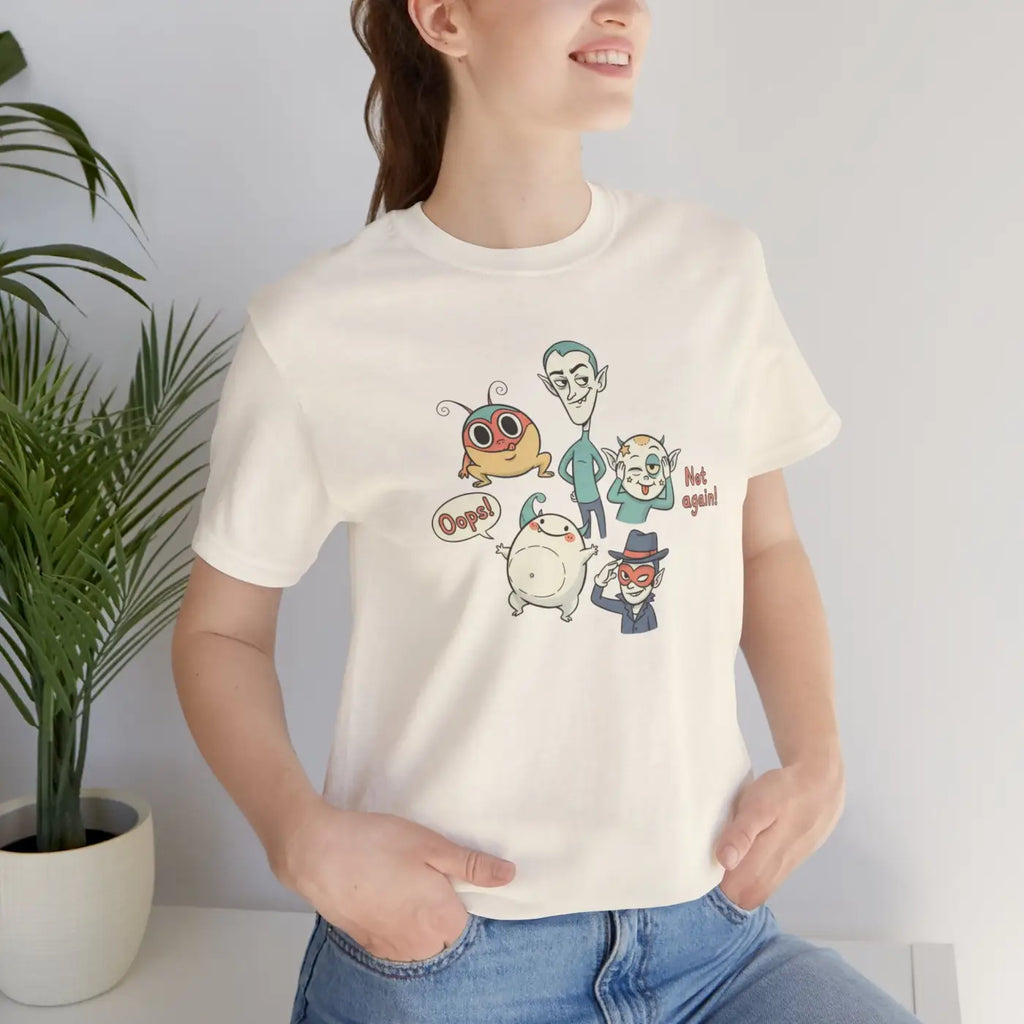 Pastel Creature Doodle Tee - Chaos Style Design - DipaliZ