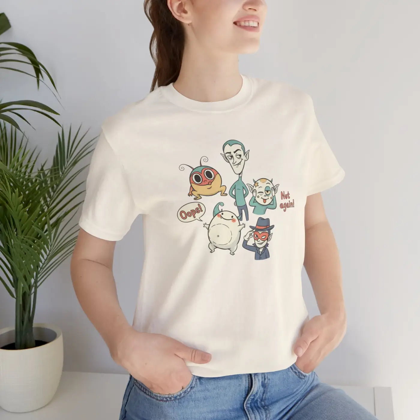 Pastel Creature Doodle Tee - Chaos Style Design - DipaliZ