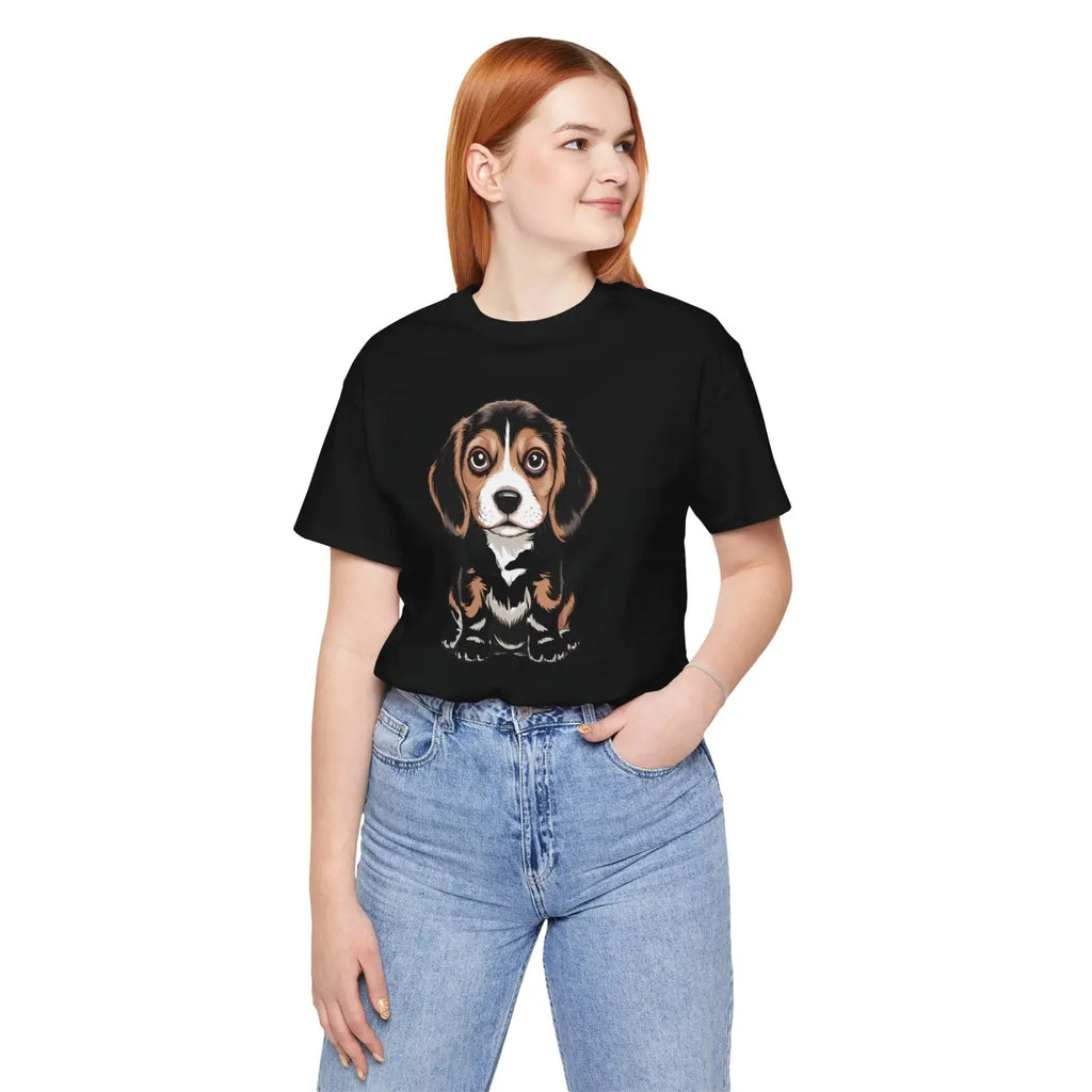 Beagle Graphic Tee - Adorable Dog Lover Shirt - DipaliZ
