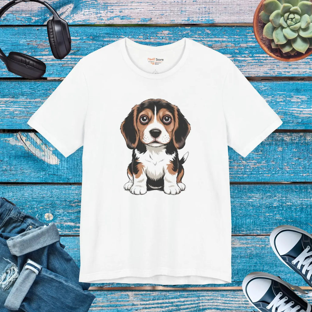 Beagle Graphic Tee - Adorable Dog Lover Shirt - DipaliZ