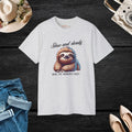 Sloth T-Shirt - Slow and Steady Wins Unisex Cotton - DipaliZ