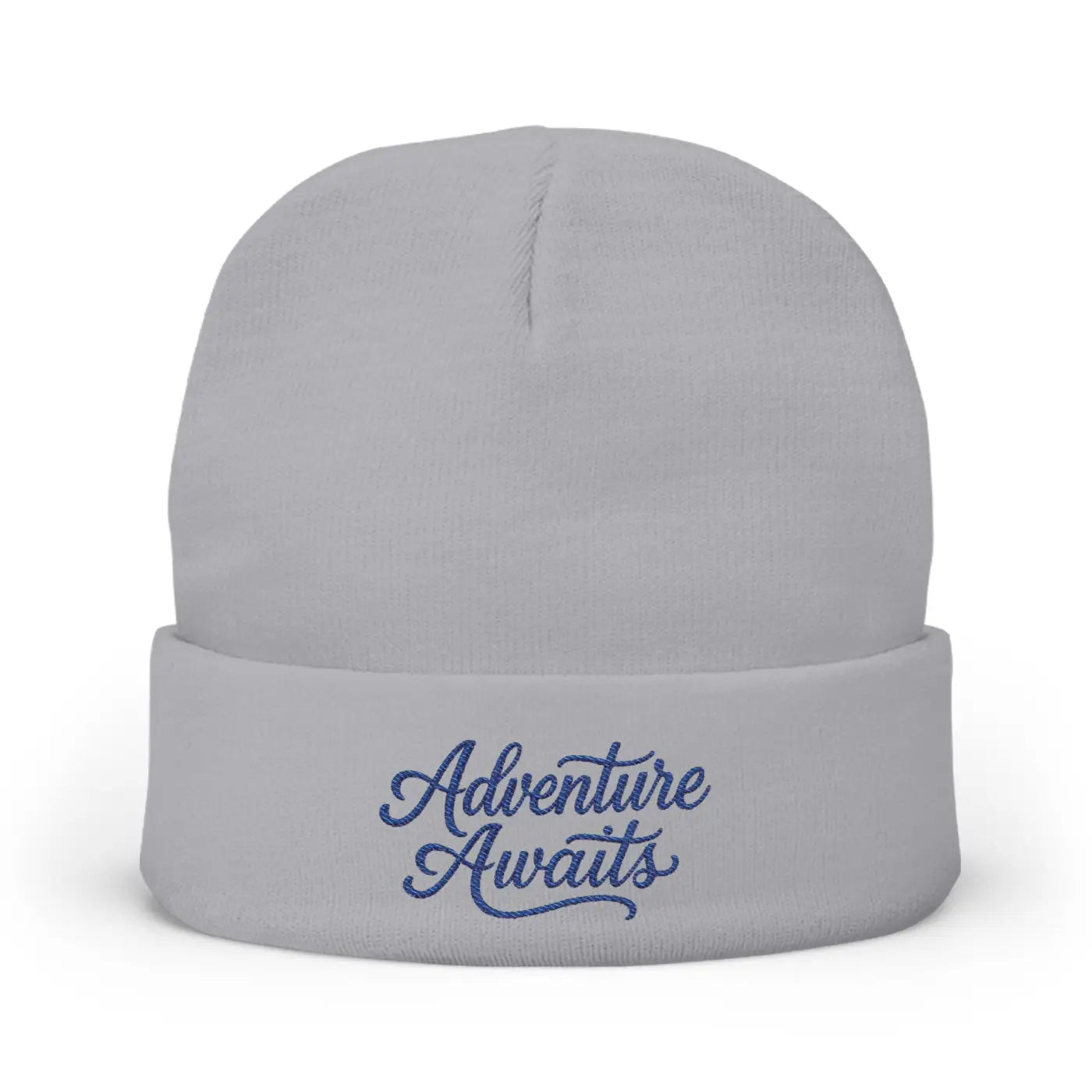 Adventure Awaits Embroidered Beanie - Soft Cotton Knit - DipaliZ
