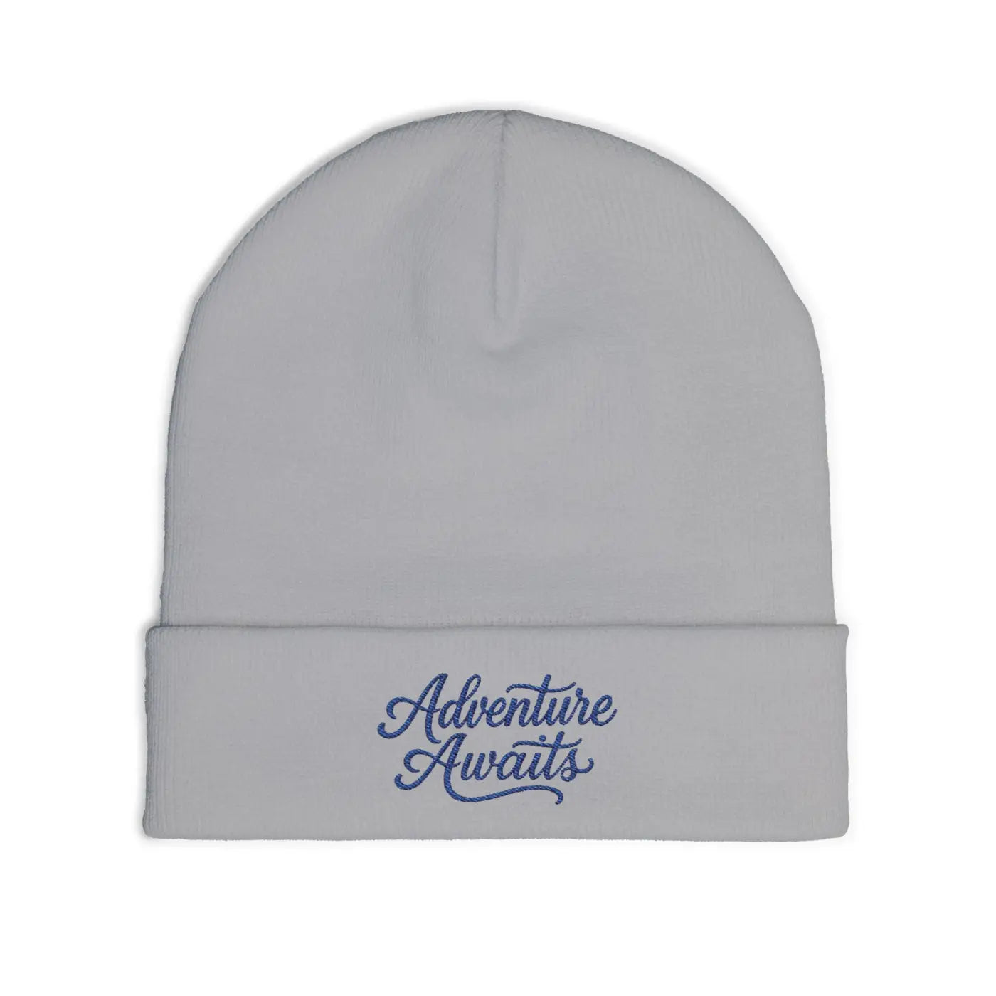 Adventure Awaits Embroidered Beanie - Soft Cotton Knit - DipaliZ
