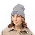 Adventure Awaits Embroidered Beanie - Soft Cotton Knit - DipaliZ