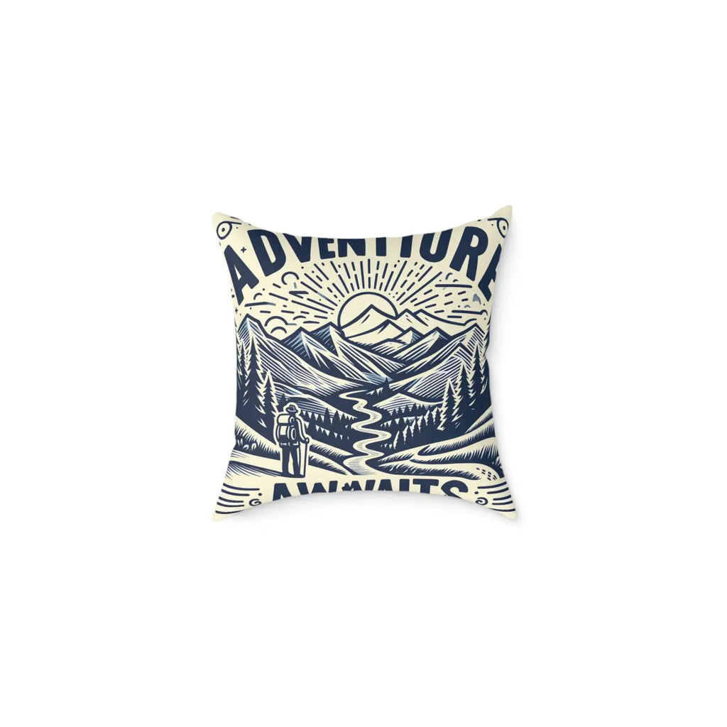 Adventure Awaits Pillow - Cozy Bohemian Throw Decor - DipaliZ