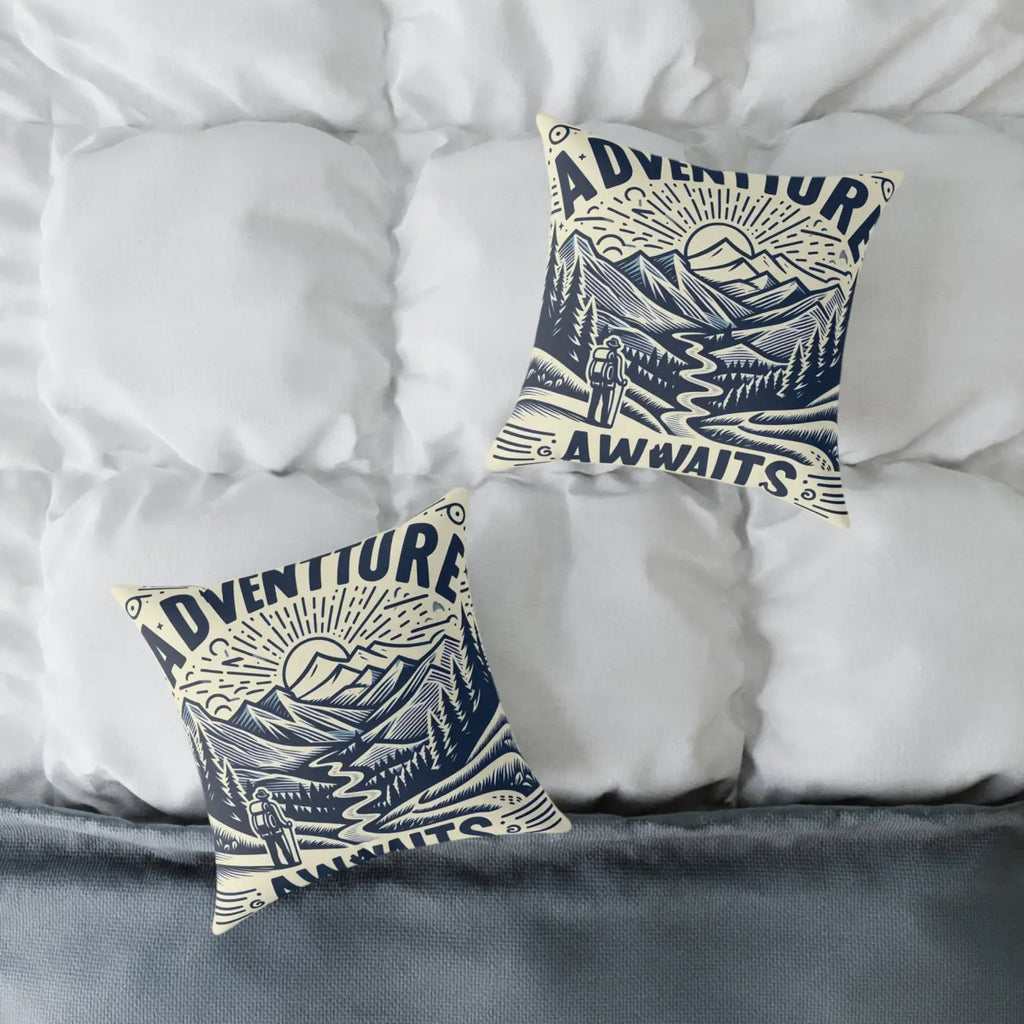 Adventure Awaits Pillow - Cozy Bohemian Throw Decor - DipaliZ