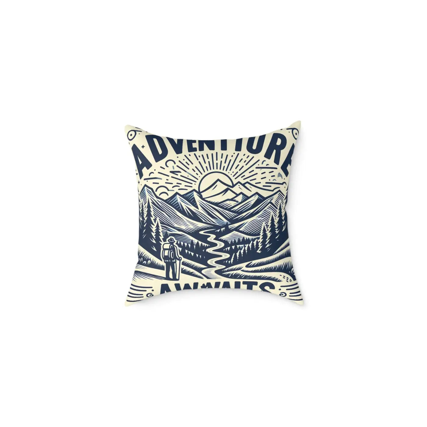 Adventure Awaits Pillow - Cozy Bohemian Throw Decor - DipaliZ