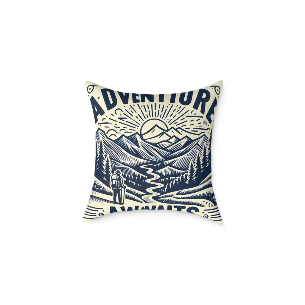 Adventure Awaits Pillow - Cozy Bohemian Throw Decor - DipaliZ