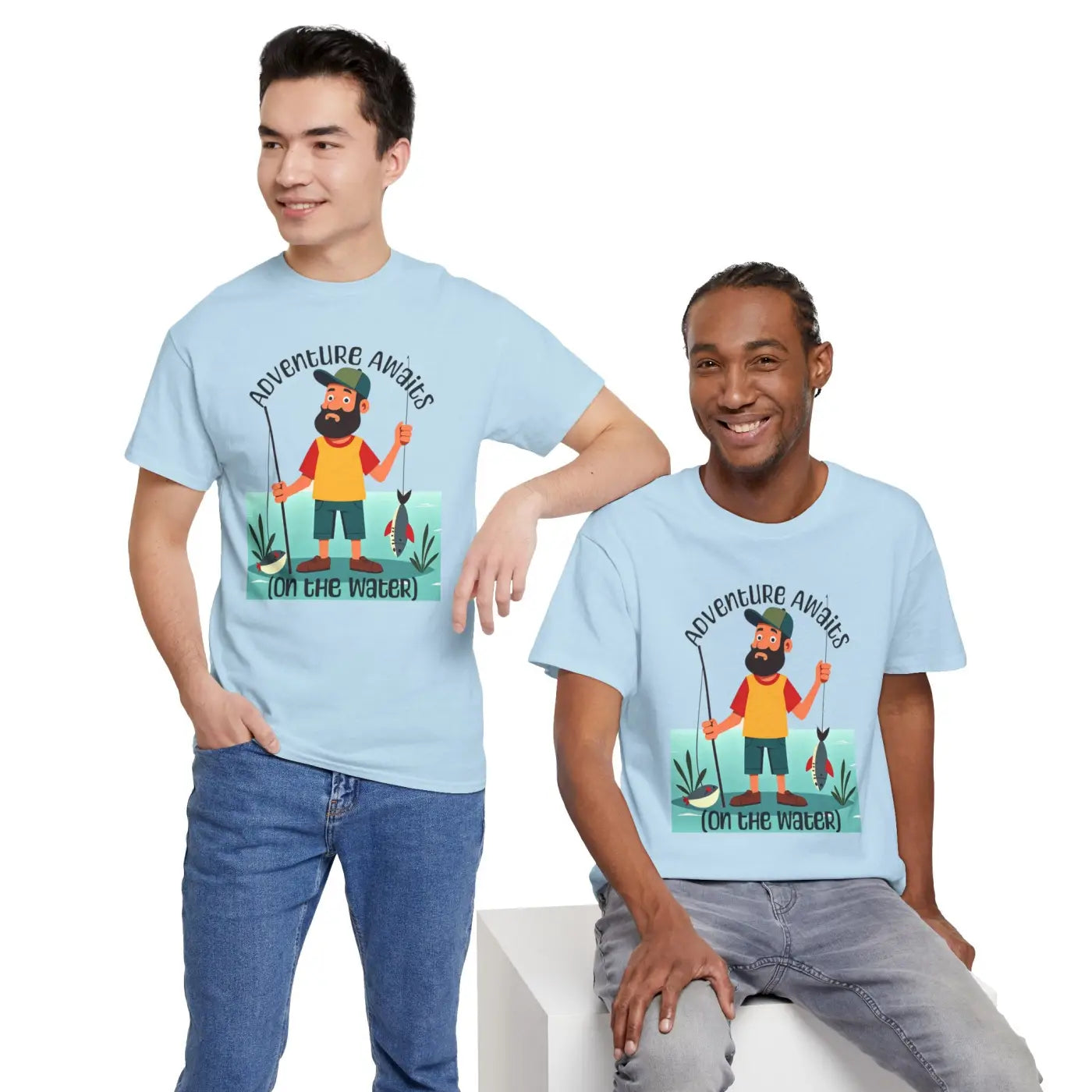 Fisherman Unisex Heavy Cotton Tee - Adventure Style - DipaliZ