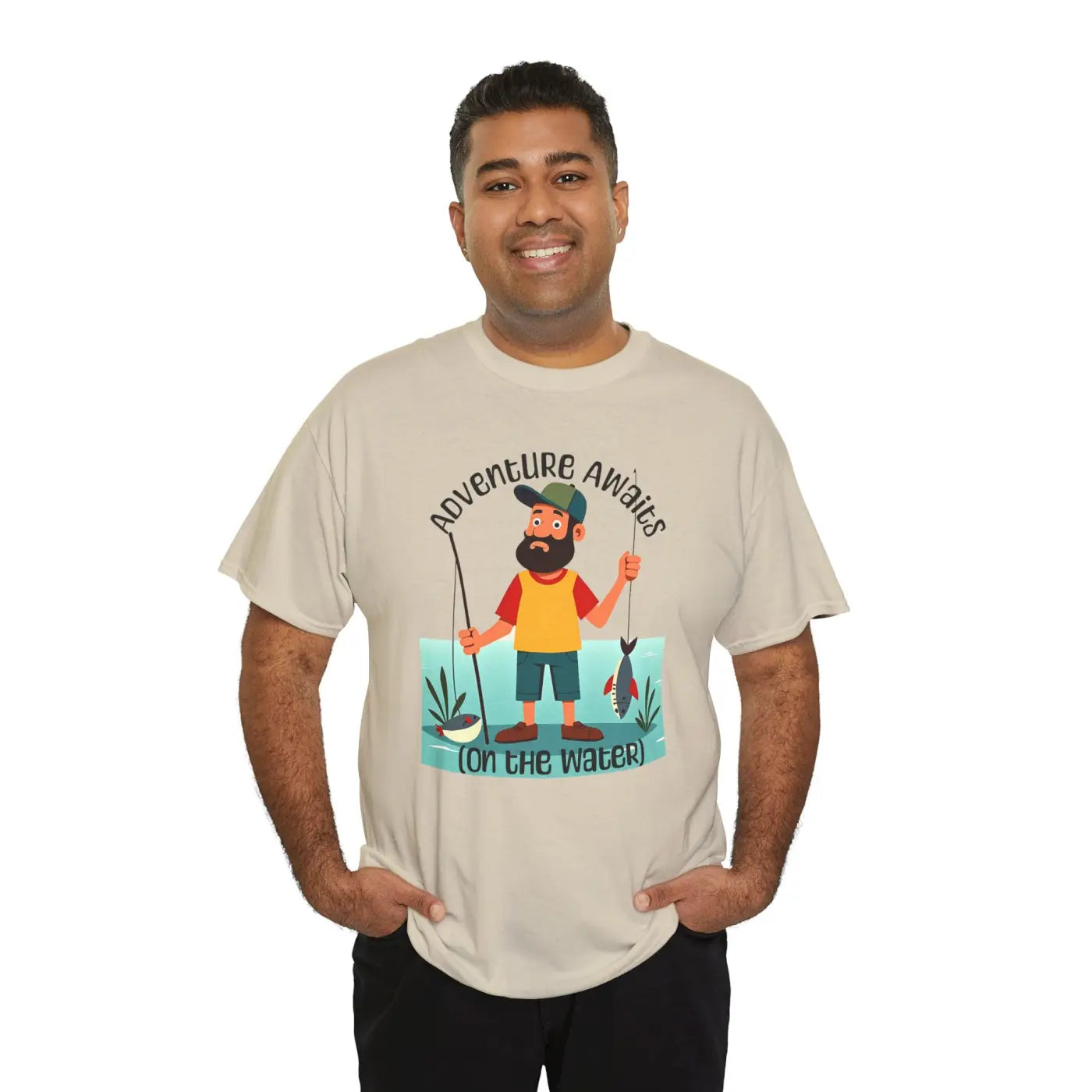 Fisherman Unisex Heavy Cotton Tee - Adventure Style - DipaliZ