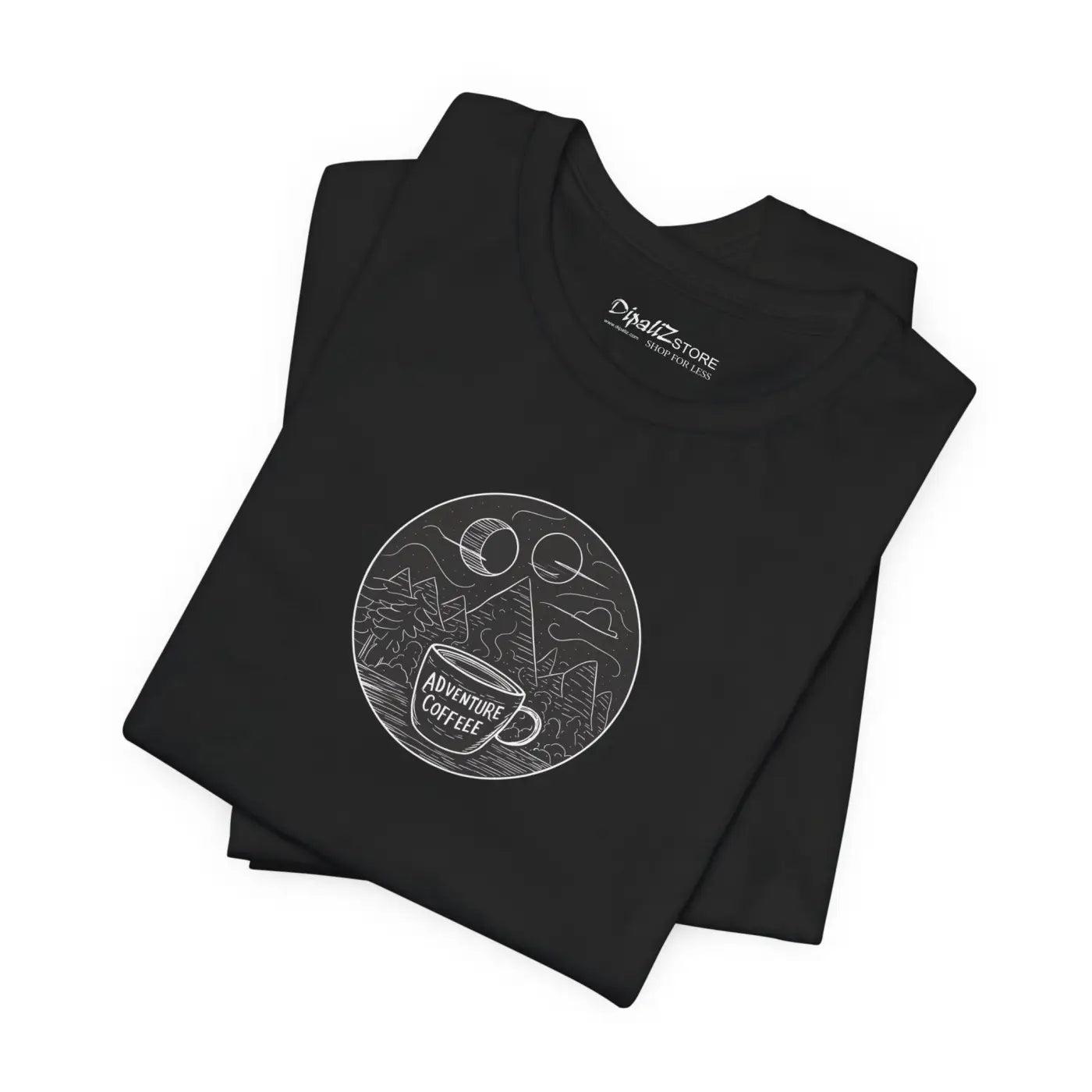Mountain Coffee Mug Jersey Short Sleeve Tee - Unisex - DipaliZ