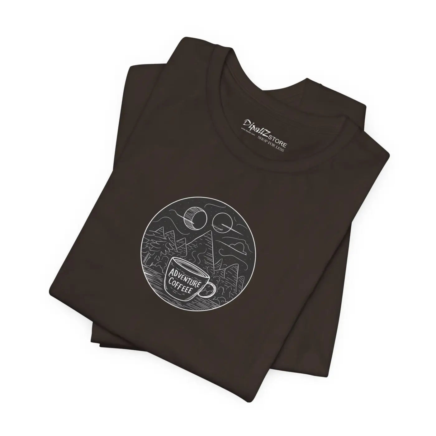 Mountain Coffee Mug Jersey Short Sleeve Tee - Unisex - DipaliZ