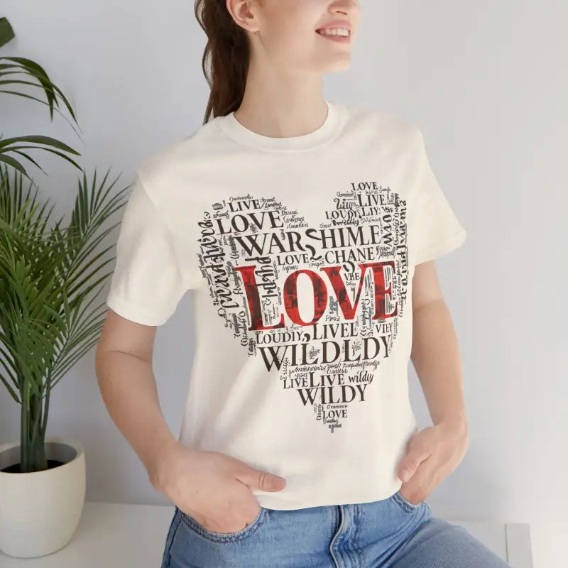 Adventure Heart Tee - Word Cloud Design - DipaliZ