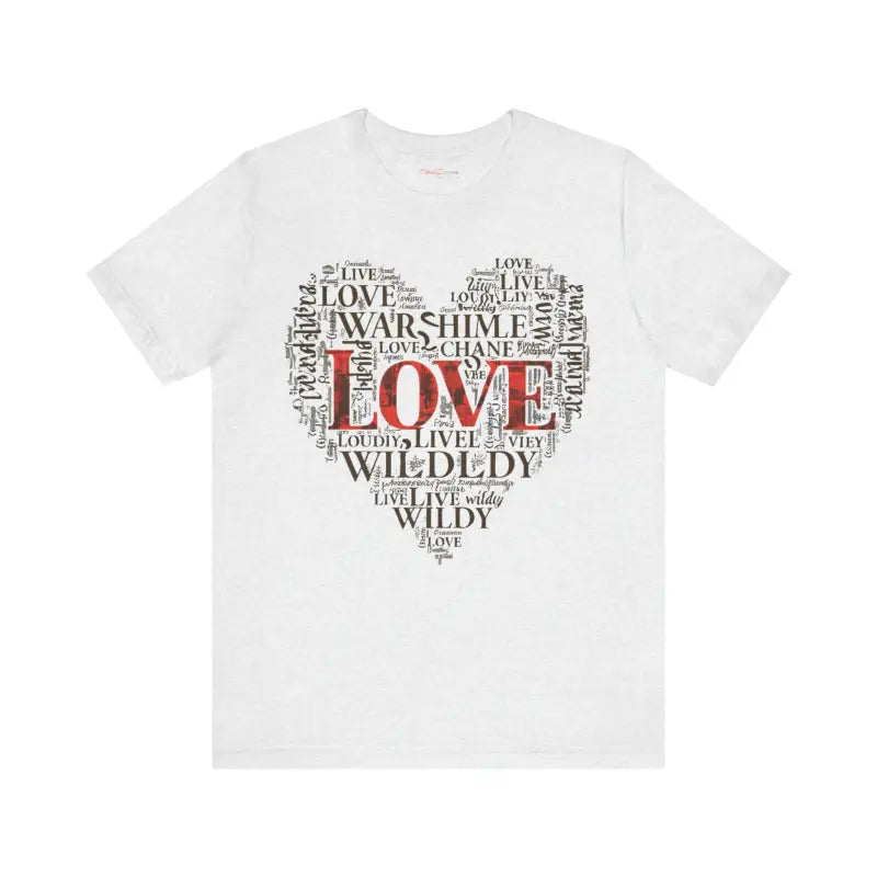 Adventure Heart Tee - Word Cloud Design - DipaliZ