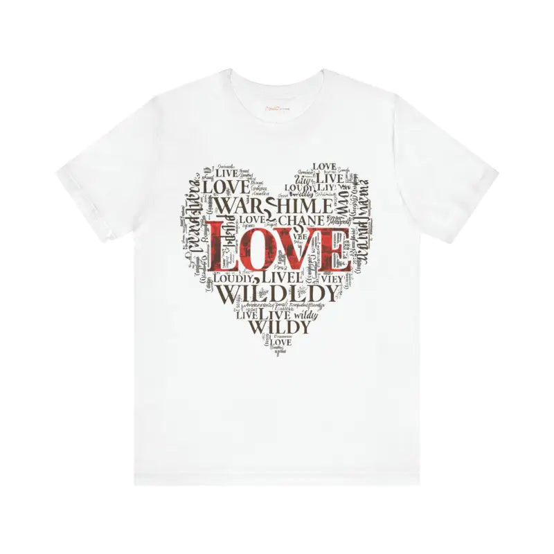 Adventure Heart Tee - Word Cloud Design - DipaliZ