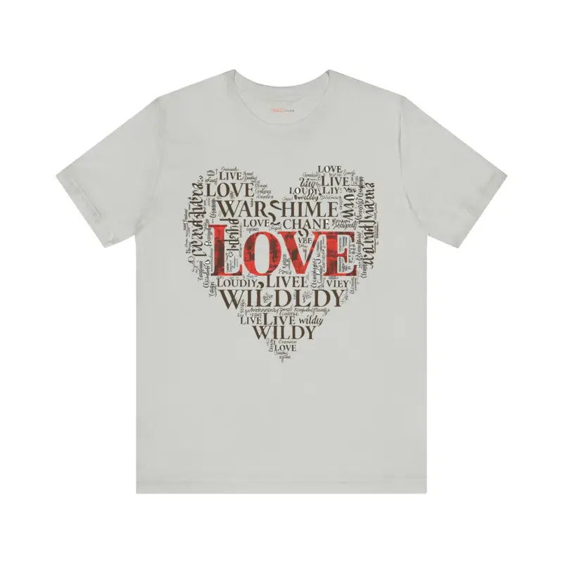 Adventure Heart Tee - Word Cloud Design - DipaliZ