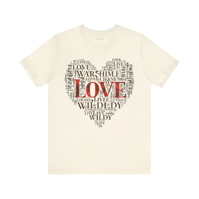 Adventure Heart Tee - Word Cloud Design - DipaliZ