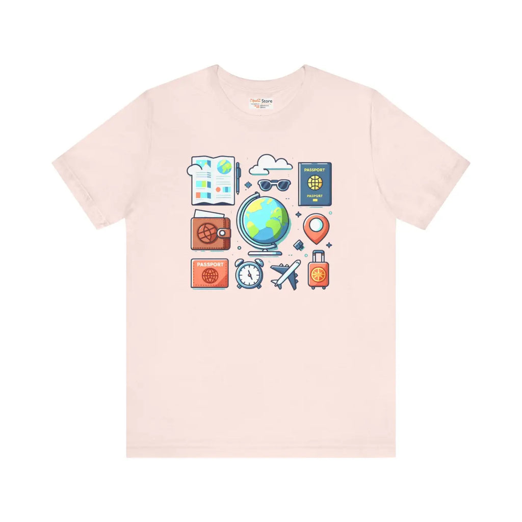 Adventure Passport Unisex Tee - Travel Lovers Jersey - DipaliZ