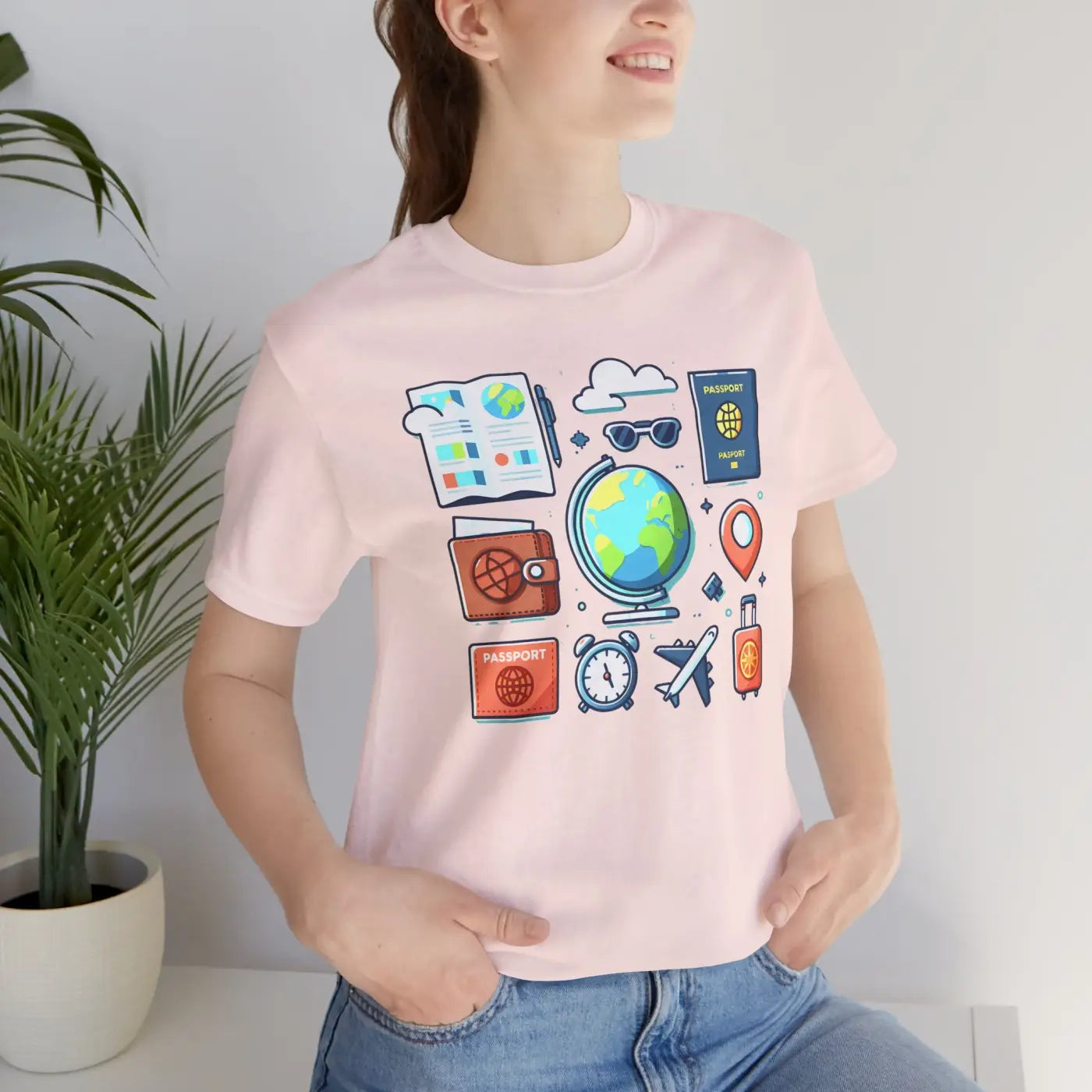 Adventure Passport Unisex Tee - Travel Lovers Jersey - DipaliZ