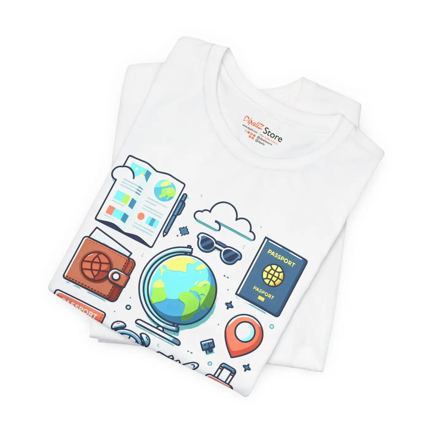 Adventure Passport Unisex Tee - Travel Lovers Jersey - DipaliZ
