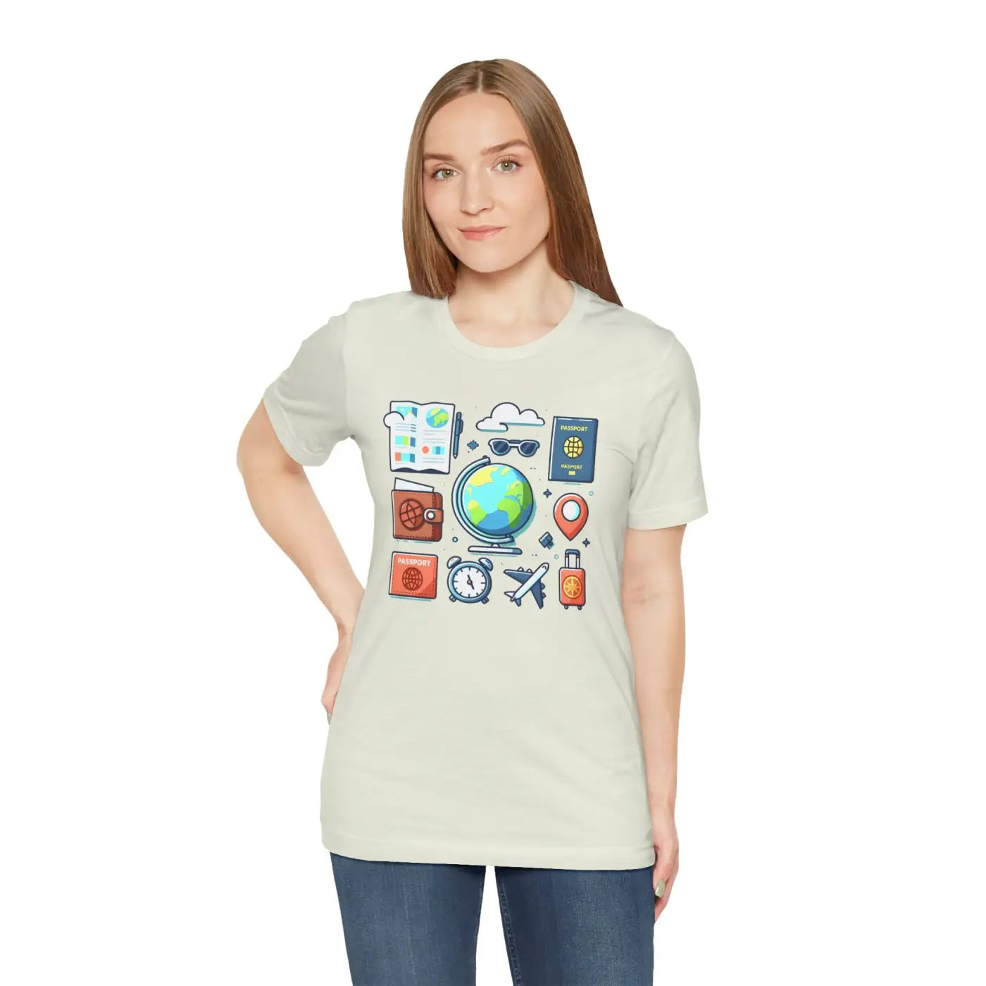 Adventure Passport Unisex Tee - Travel Lovers Jersey - DipaliZ