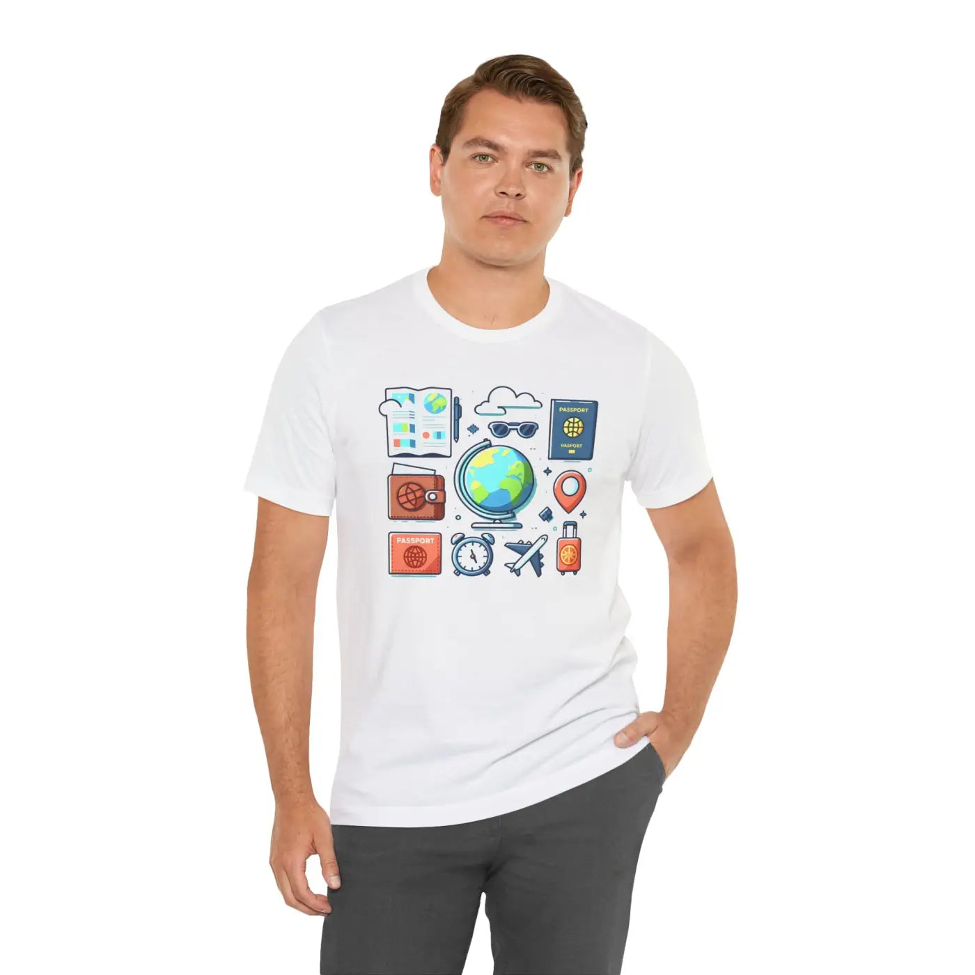 Adventure Passport Unisex Tee - Travel Lovers Jersey - DipaliZ