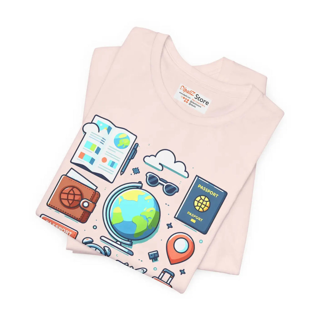 Adventure Passport Unisex Tee - Travel Lovers Jersey - DipaliZ
