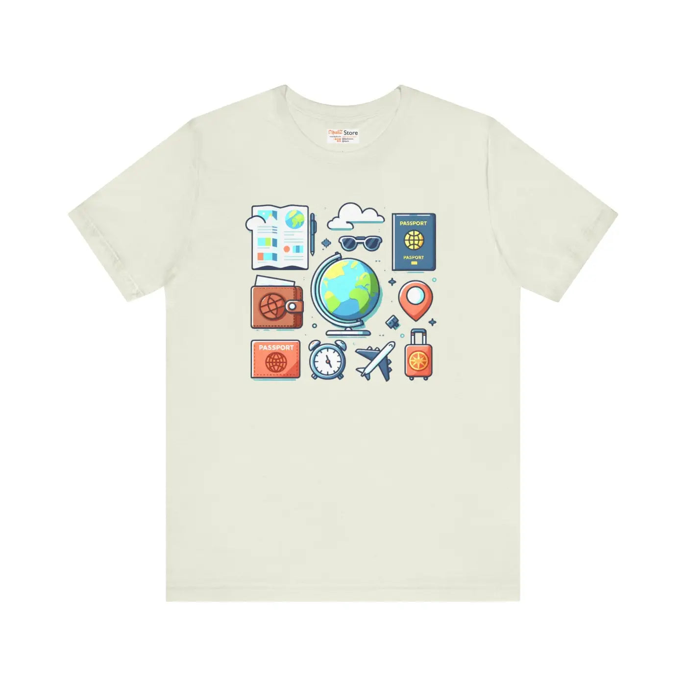 Adventure Passport Unisex Tee - Travel Lovers Jersey - DipaliZ