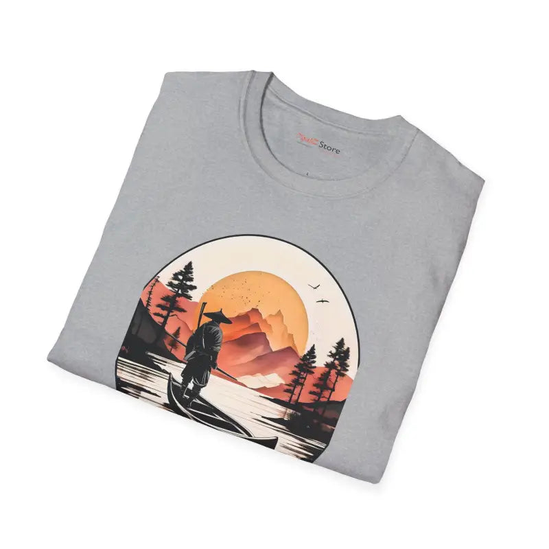 Unisex Softstyle T Shirt - Samurai Lake Adventure - DipaliZ