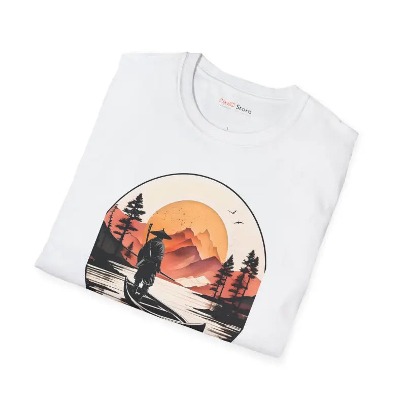 Unisex Softstyle T Shirt - Samurai Lake Adventure - DipaliZ