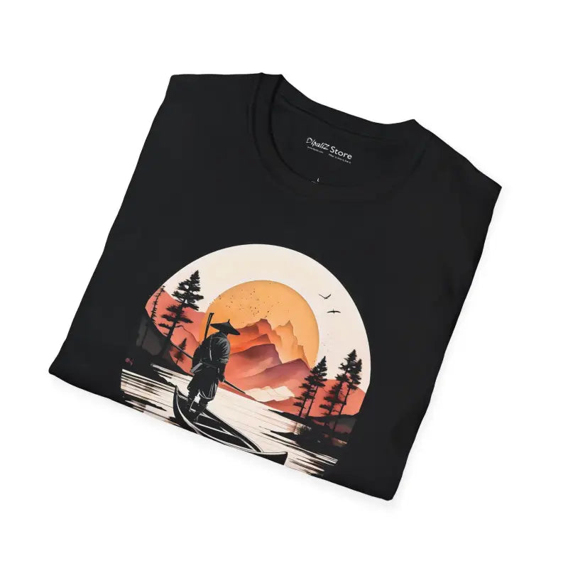 Unisex Softstyle T Shirt - Samurai Lake Adventure - DipaliZ