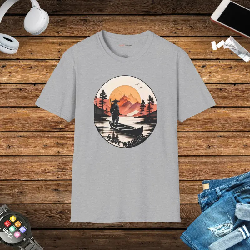 Unisex Softstyle T Shirt - Samurai Lake Adventure - DipaliZ