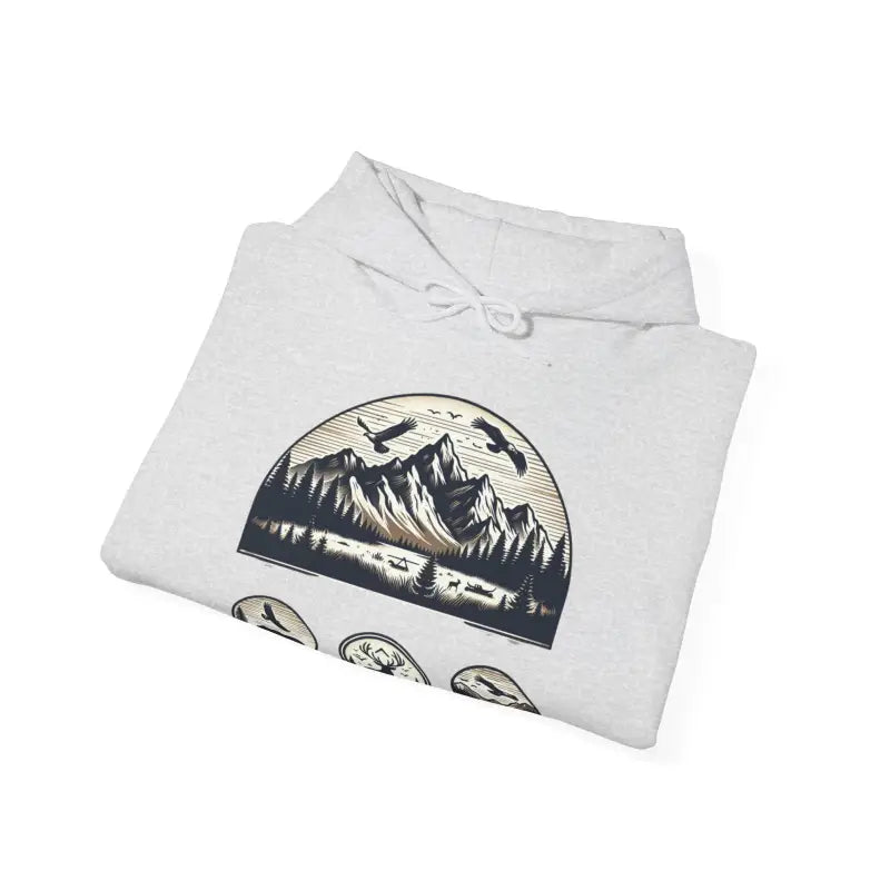 Mountain Trail Heavy Blend Hoodie - Unisex Sweatshirt - DipaliZ