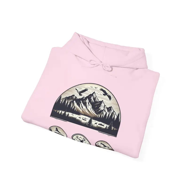 Mountain Trail Heavy Blend Hoodie - Unisex Sweatshirt - DipaliZ