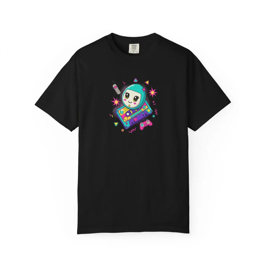 Retro Video Game Tee - Space Alien Handheld Design - DipaliZ