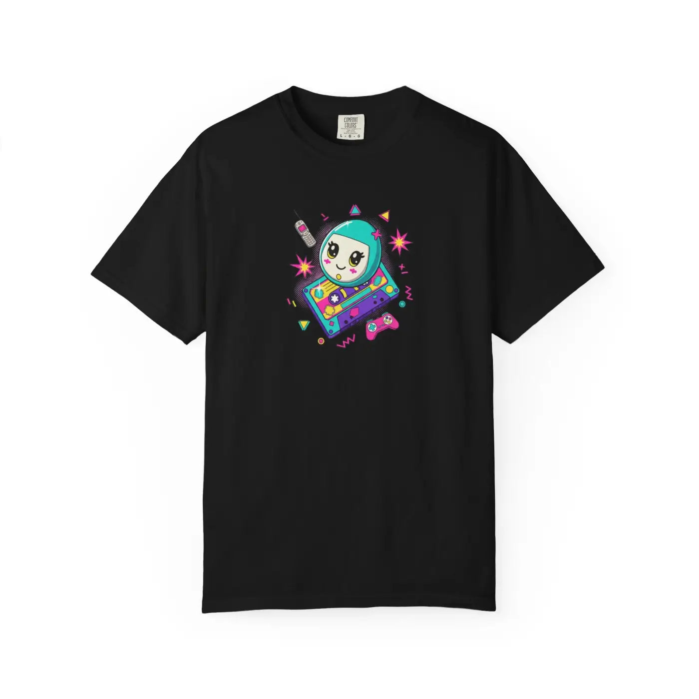 Retro Video Game Tee - Space Alien Handheld Design - DipaliZ