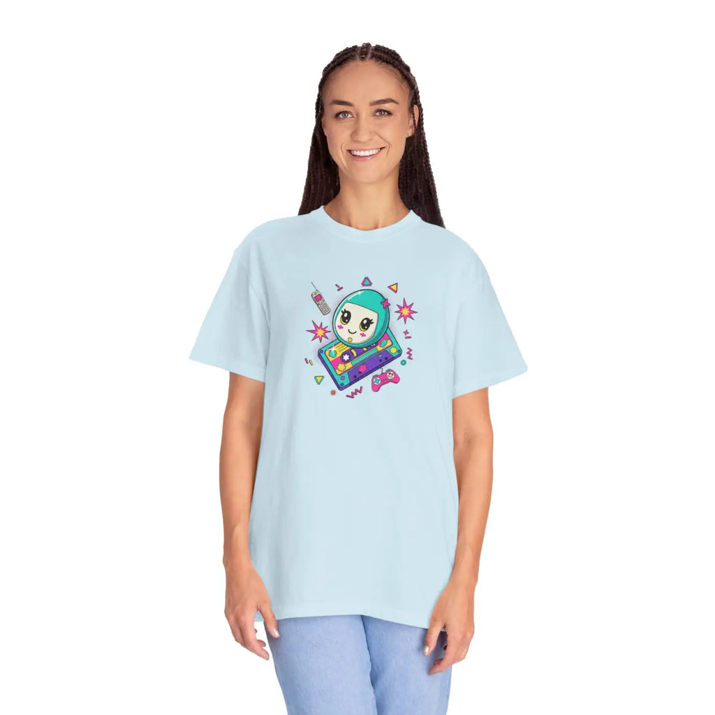 Retro Video Game Tee - Space Alien Handheld Design - DipaliZ