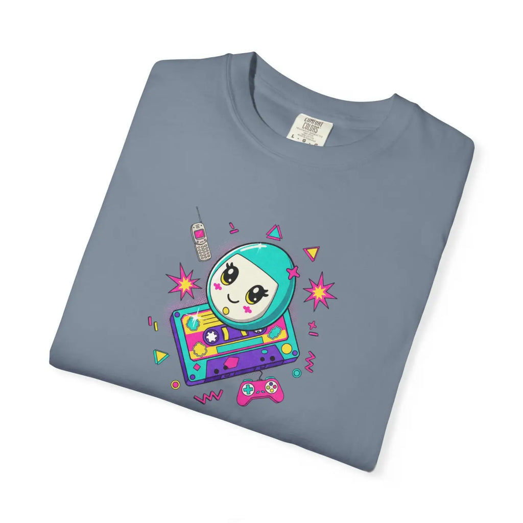 Retro Video Game Tee - Space Alien Handheld Design - DipaliZ