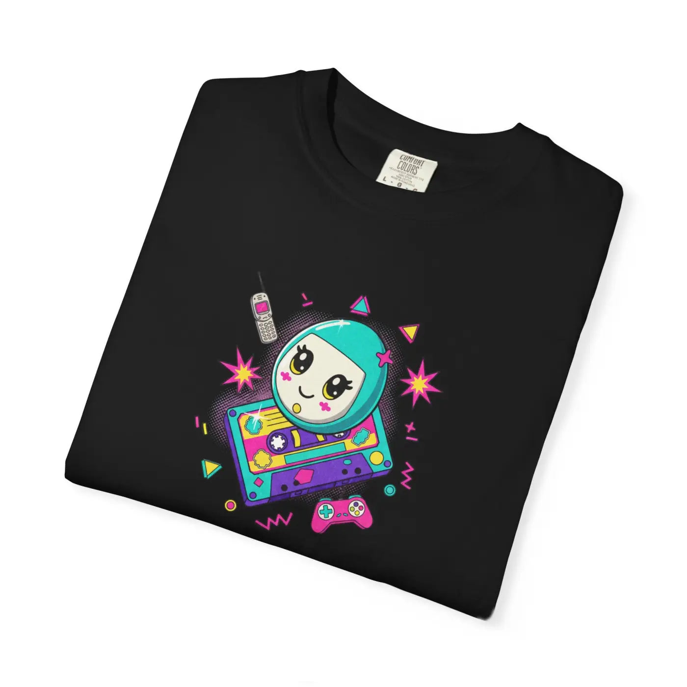Retro Video Game Tee - Space Alien Handheld Design - DipaliZ