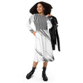 Long Sleeve Midi Dress - Show Stopping Print Design - DipaliZ