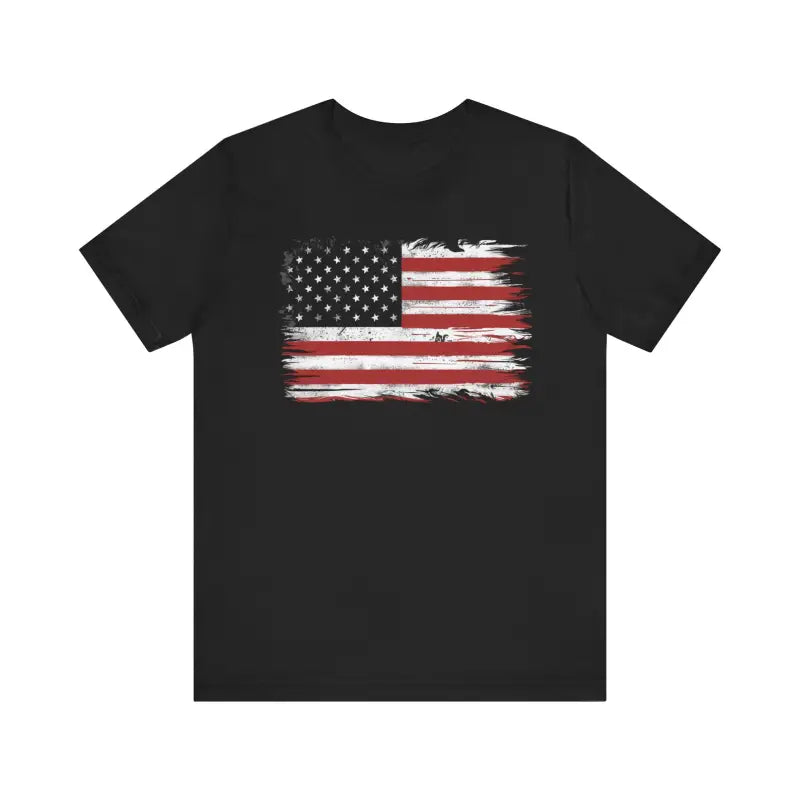 American Flag Short Sleeve Tee - 4th of July Unisex - DipaliZ
