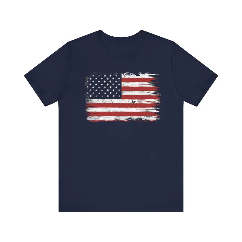 American Flag Short Sleeve Tee - 4th of July Unisex - DipaliZ