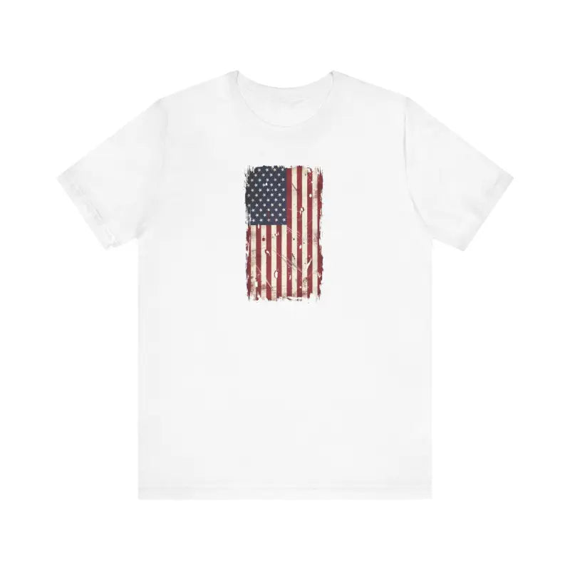American Flag Unisex Jersey Short Sleeve Tee - Ring-Spun Cotton - DipaliZ