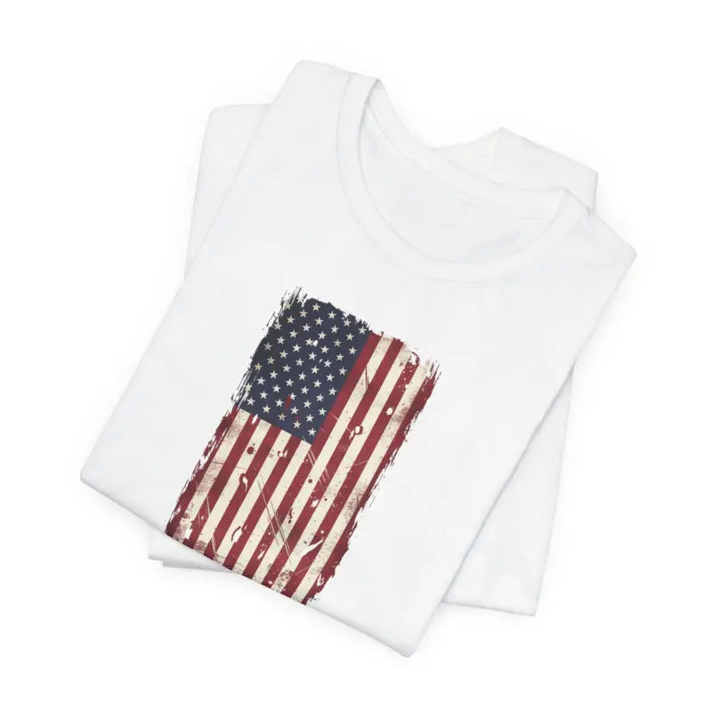 American Flag Unisex Jersey Short Sleeve Tee - Ring-Spun Cotton - DipaliZ
